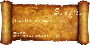 Stoller Ámon névjegykártya